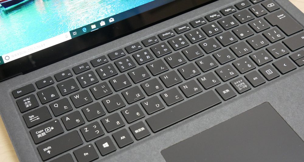 Surface Laptop 2のキーボード アップ