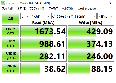 SSD data transfer rate