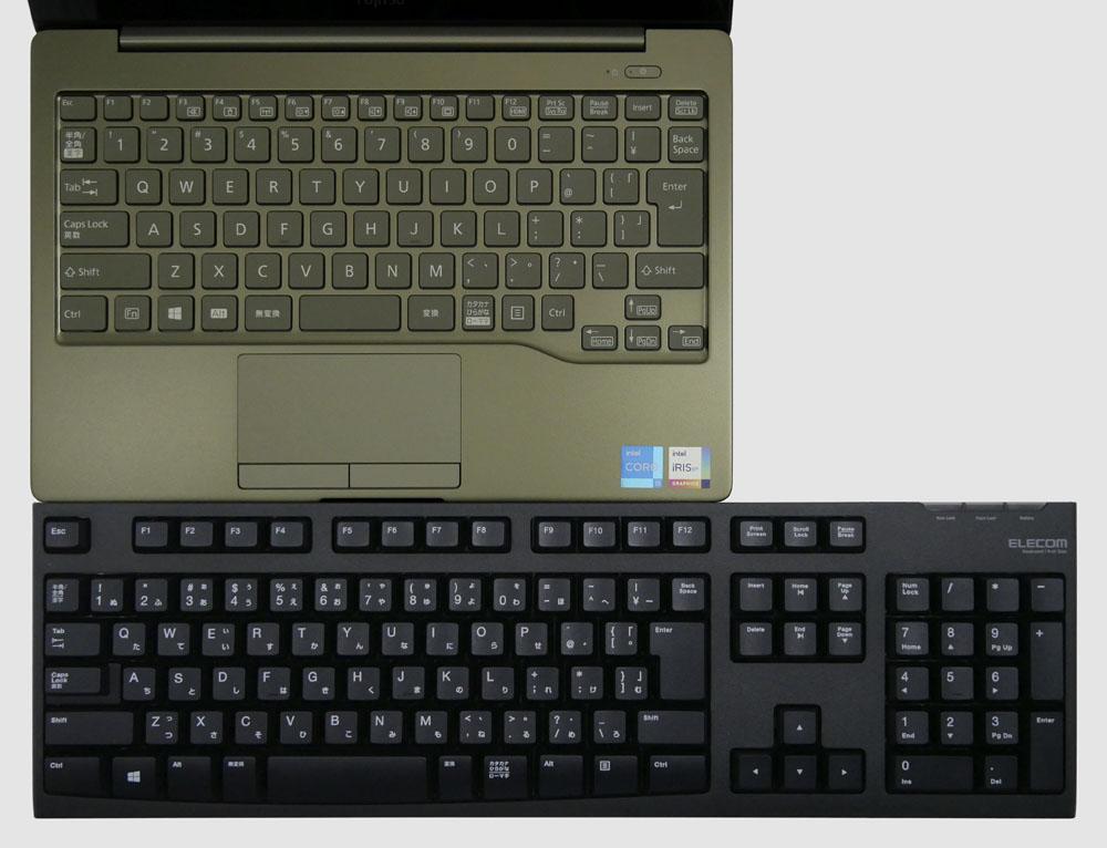 デスクトップPC用キーボードとの比較