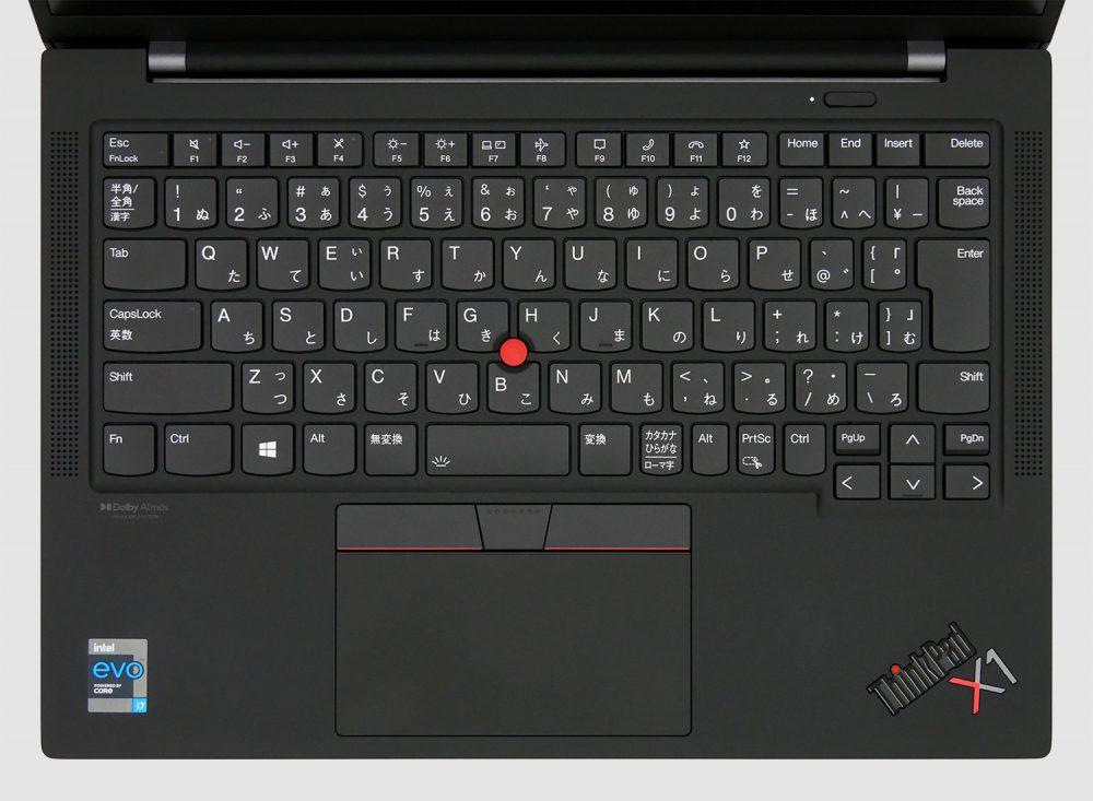 レノボ ThinkPad X1 Carbon Gen 9のキーボード