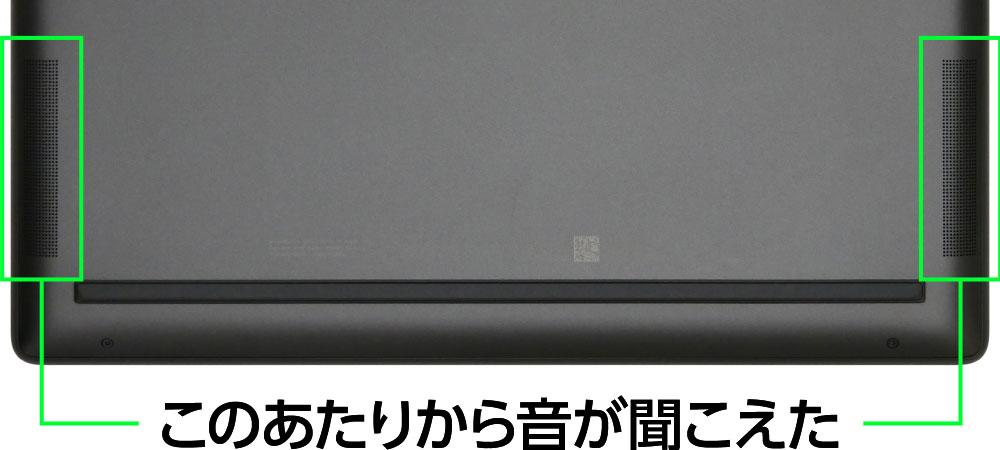 HP Spectre x360 14-efのスピーカー