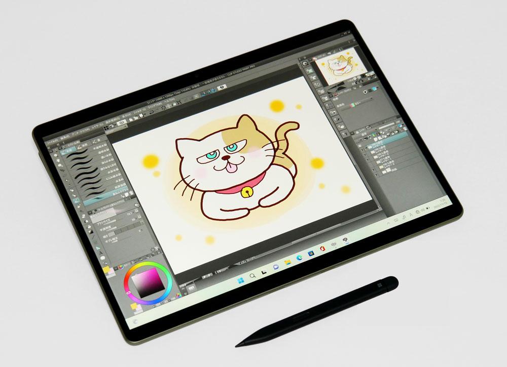 Surface Pro 9でイラストを描いたところ