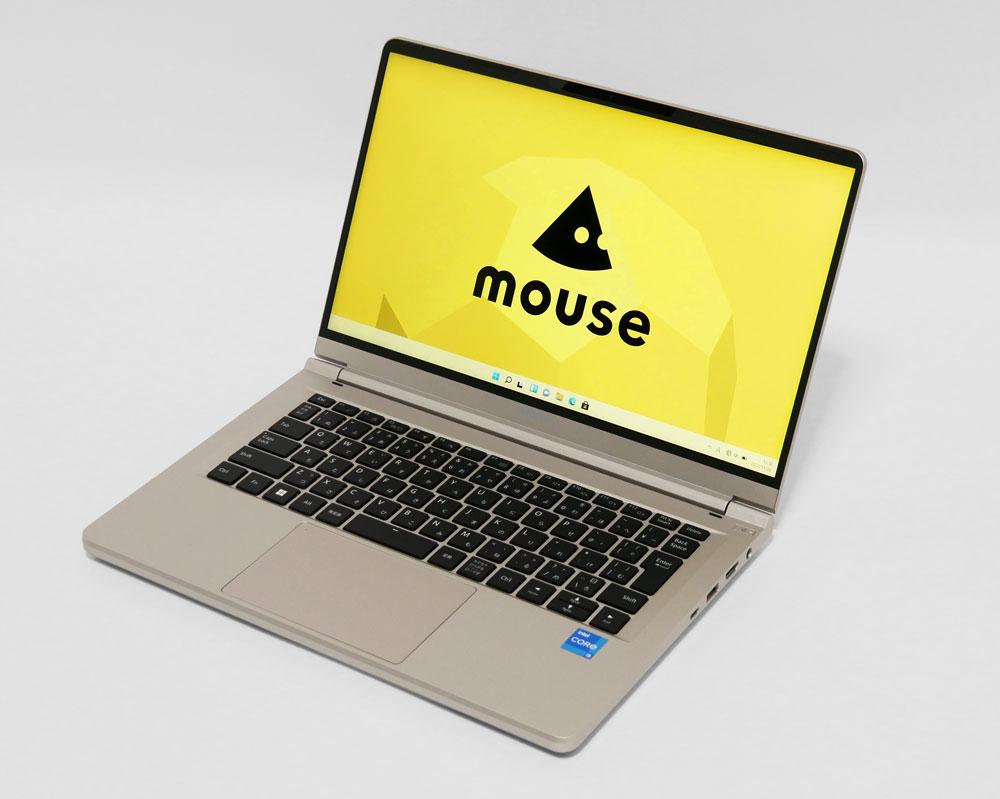 マウスコンピューター　mouse F4-I5U01CG-Aの外観：シャンパンゴールド