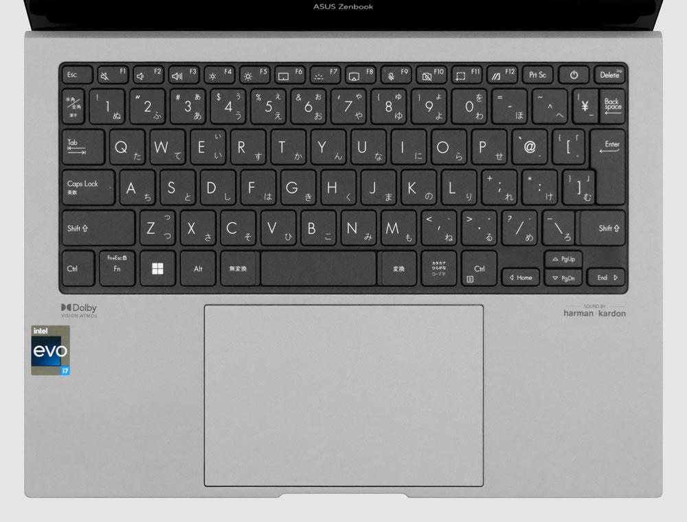 Zenbook S 13 OLED UX5304VAのキーボード