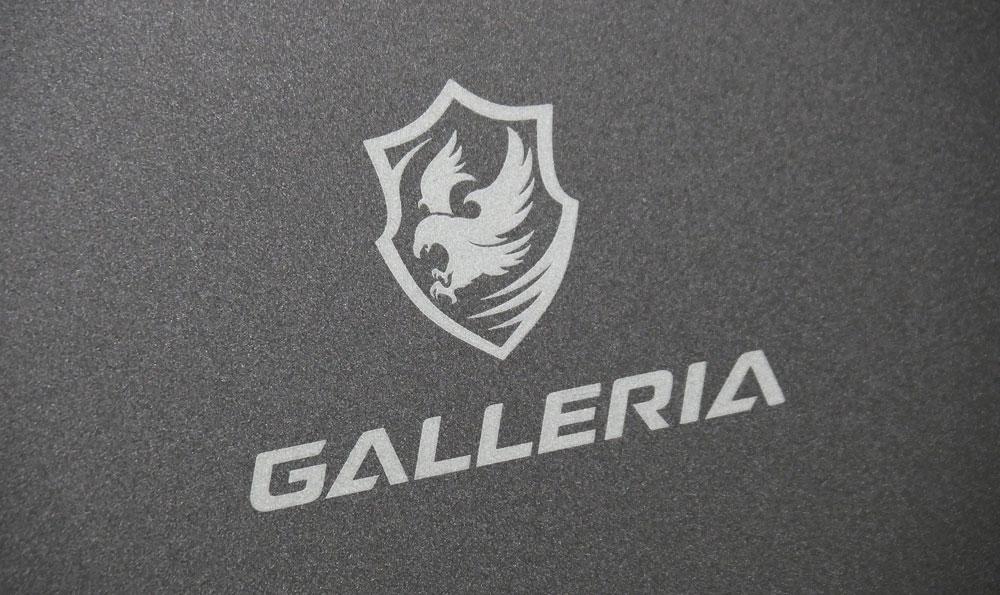 GALLERIA RL5R-G165の天板ロゴのアップ