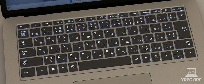 Surface Laptop Studio 2のキーボード・バックライト