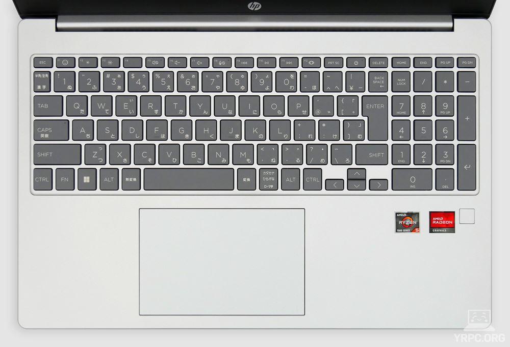 HP 15-fcのキーボード